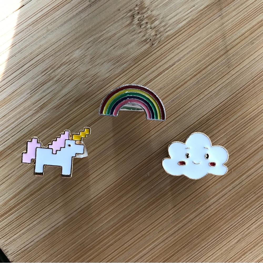 Set of 3 Enamel Pins